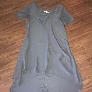 BB Dakota- XS satin high low dress